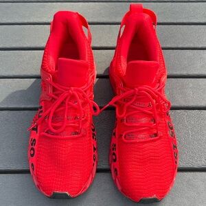 Just So So; Red Athletic Shoes; Minor/No Visible Wear; Matching laces; EU 44